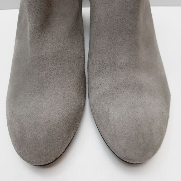 SUPERDRY Yasmin Ankle Boots Genuine Suede Leather Block Heel Grey Sz 9 - Picture 8 of 16